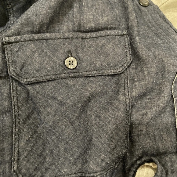 Converse Men's Navy Button-Up Shirt Jacket - Picture 3 of 5